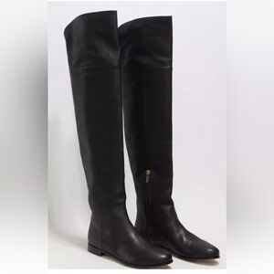 Jimmy Choo black leather riding boots